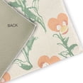 thumbnail image 2 of 5' Round Simply Daisy Bunch of Pansies Casual Chenille Area Rug, Orange, 2 of 4