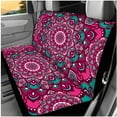 thumbnail image 3 of Binienty Boho Mandala Car Seat Covers Front Split Rear 14 Pack with 15 Inch Steering Wheel Cover Armrest Cover Headrest Covers Seat Belt Pads Universal Vehicle Interior Set, 3 of 8