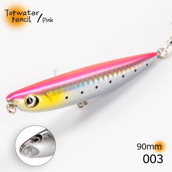 Hunthouse D02 Sparrow Pencil Surface Fishing Lure Topwater Stickbaits 90/120mm 11.5/26g Top Walkers pesca For Bass Tackle 90mm-003