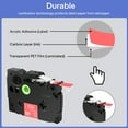 thumbnail image 3 of GREENCYCLE 30PK Compatible for Brother P-touch White on Red 12mm 8m TZ TZE TZe-435 TZ-435 TZe435 TZ435 Laminated Label Tape, 3 of 7