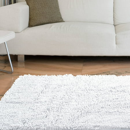 Somerset Home High Pile Rug Carpet White 21 X 36 Somerset Home High Pile Rug Carpet White