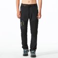 thumbnail image 4 of Pantalones secos rápidos desmontables de verano para hombre, pantalones cortos elásticos transpirables para exteriores, senderismo, pesca, escalada, pantalones deportivos informales, 4 of 5