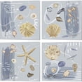 thumbnail image 1 of Great Art Now Deep Sea by Melissa Wang 4 Piece Canvas Art Set Each 14"W x 14"H, 1 of 5