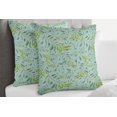 thumbnail image 3 of S4Sassy Green Velvet Palm Living Room Sofa Cushion cover Printed Home Decor Pillow Cases 2Pcs-26 x 26 Inches, 3 of 5