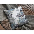 thumbnail image 4 of Amrita Sen Honey Butterfly Double Sided Suede Pillow, Zippered, Gray on White, 4 of 5
