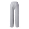 thumbnail image 5 of Girls Wide Leg Sweatpants Kids Baggy Casual Elastic Waist Track Sweat Pants with Pockets Y2k Streetwear Light Gray 120, 5 of 6