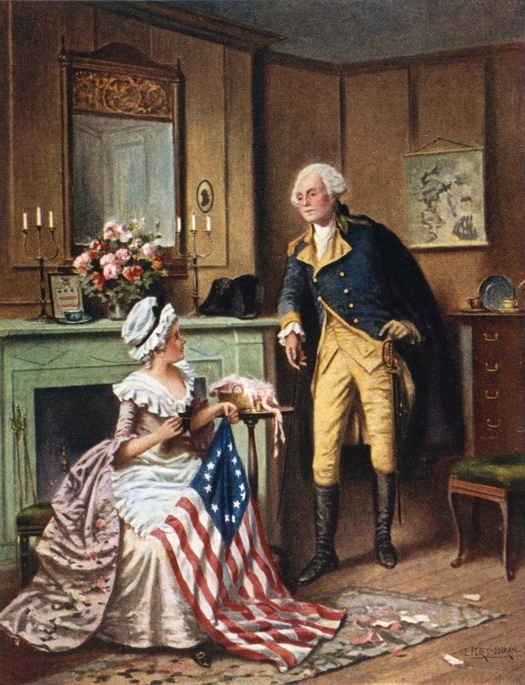 Betsy Ross (1752-1836) Namerican Seamstress And Patriot Then Now And ...