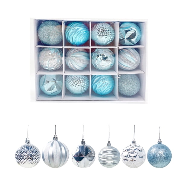 12 Piezas De Decoración Navideña Set De Navidad Pintado En Verde Con Cuerdas Adecuado Para Árboles De Navidad, Festivales, Bodas, Fiestas Y Hogares Árbol De Navidad Irrompible