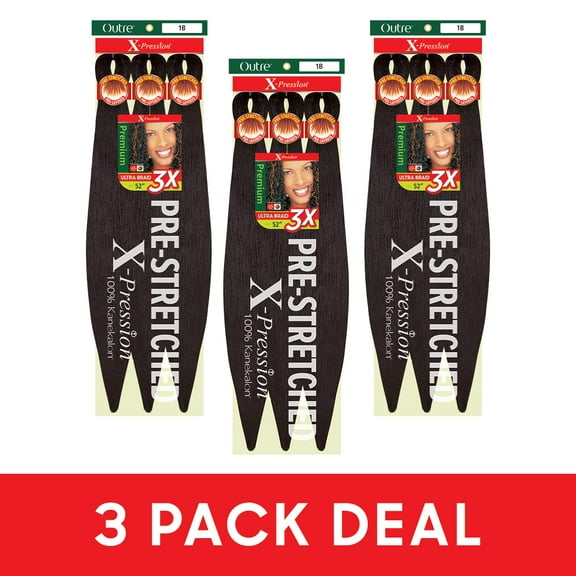 Outre - X-Pression - Pre-Stretched Braid 52" 3X - Outre - X-Pression - Pre-Stretched Braid 52" 3X - 1