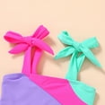 thumbnail image 4 of Happy Town Toddler Girls Two Pieces Swimsuit Color Block Beach Bathing Suit 18M-5T, 4 of 7