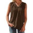 thumbnail image 6 of Tank Tops for Women Double V Neck Lace Inner Sleeveless Summer Tops, 6 of 6