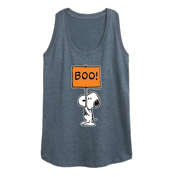 Peanuts - Snoopy Boo Sign - Women's Racerback Tank Top