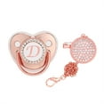 thumbnail image 2 of DPTALR Baby Pacifier 26 Letter Name Initial Clip Silicone Infant Nipple Bling Newborn Pacifier, 2 of 5