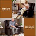 thumbnail image 5 of IDEALHOUSE Sofa Bed Coffee Power Recliner Chair with Massage & Heat, Electric Lift, Adjustable PU Upholstery, Cup Holder, USB Port, and Side Pocket, Heavy Duty Reclining Sofa, 5 of 7