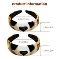 2 Pack Headbands for Women, Non Slip Padded Hairbands, Cute Panda with