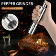thumbnail image 4 of Salt and Pepper Mill Set, Stainless Steel Grinder One Hand Operation 2 Pack, 4 of 4