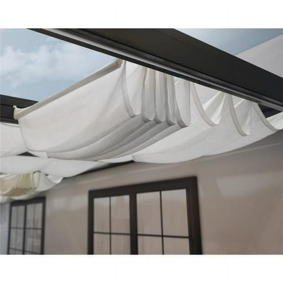 Palram-Canopia  11 x 24 ft. Stockholm Patio Cover Roof Blinds, White