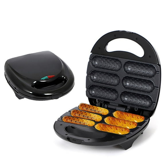 Colorful Home Hot Dog Toaster Machine, 850W Breakfast Sausage Grill With Non-Stick Plates, Us Standard Plug, Stainless Steel