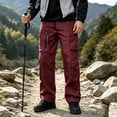 thumbnail image 6 of COSFO Tactical Mens Cargo Pant Waterproof 6 Pockets Hiking Pants Work Relaxed Fit Drawstring Straight Leg Solid Men Pants, 6 of 7
