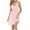Pink, variant on Ohufall Chemise Nightgowns for Women Sexy Solid Color Lace Sleeveless Sleepshirt Casual Breathable Pleated V-Neck Sleepdress