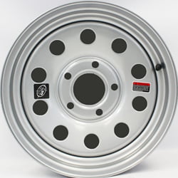 Bolt Circle New 15 Inch  White Spoke Trailer Wheel 5x5 