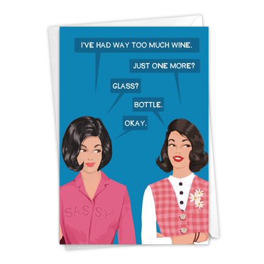 NobleWorks -1 Funny Birthday Card For Women, Wife