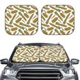 thumbnail image 2 of Windshield Sun Shade, Cute Corn Foldable Car Sun Shade Windshield For Front, 2 Pieces, 2 of 4