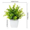 thumbnail image 6 of Simulated Plant Pot Artificial Potted Plant Never Wither Fade-less Scene Layout Filming Prop No Trimming Home Fake Bonsai Home Office Bedroom Living Room Wedding Party Display Garden Decoration Pot, 6 of 8