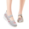 thumbnail image 3 of NOKIO Fashionable Women'S Breathable Mesh Sneakers Women'S Retro Athletic Shoes New Summer Embroidered Shoes Breathable Casual Women Shoes Breathable And Comfortable Soft Sole Cloth Shoes, 3 of 5