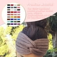 thumbnail image 2 of ziyahi Womens Hiver Bandeau Coupe-Vent Tricoté Cache-Oreilles Style Simple Décoration Accessoires de Coiffure pour les Femmes Crevettes Roses, 2 of 5