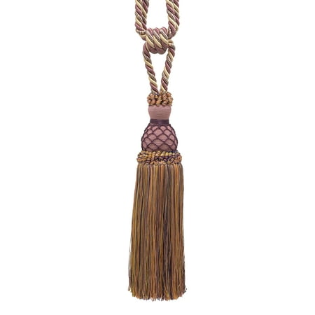 - Elegant Dusty Rose, Dark Blue, and Light Olive Curtain & Drapery Tassel Tieback / 10
