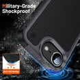 thumbnail image 6 of JTCASES for iPhone 7 Case, Hybird PC TPU Anti-slip, Shockproof  Bumper, Military Drop Resistant, Rugged Heacy Duty Full Body Protective Shell for iPhone 7, Slim Fit for Girls Men, Gray, 6 of 8