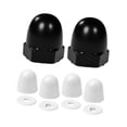 thumbnail image 2 of CoudarTitie Toilet Bolt Covers Easy Installation Decorative Practical Elegant Decoration Set Black White Set, 2 of 9