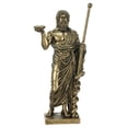 thumbnail image 1 of Estatua del dios griego Asclepio con bastón de serpiente de 28 cm de resina, 1 of 3