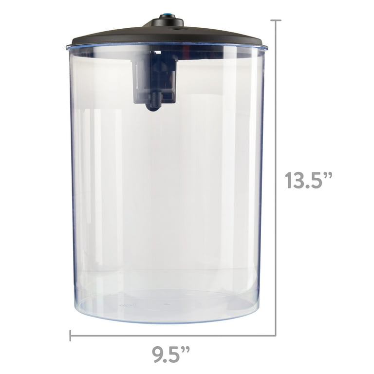 Aqua Culture 3-Gallon 360 View Aquarium Kit with LED Lighting and