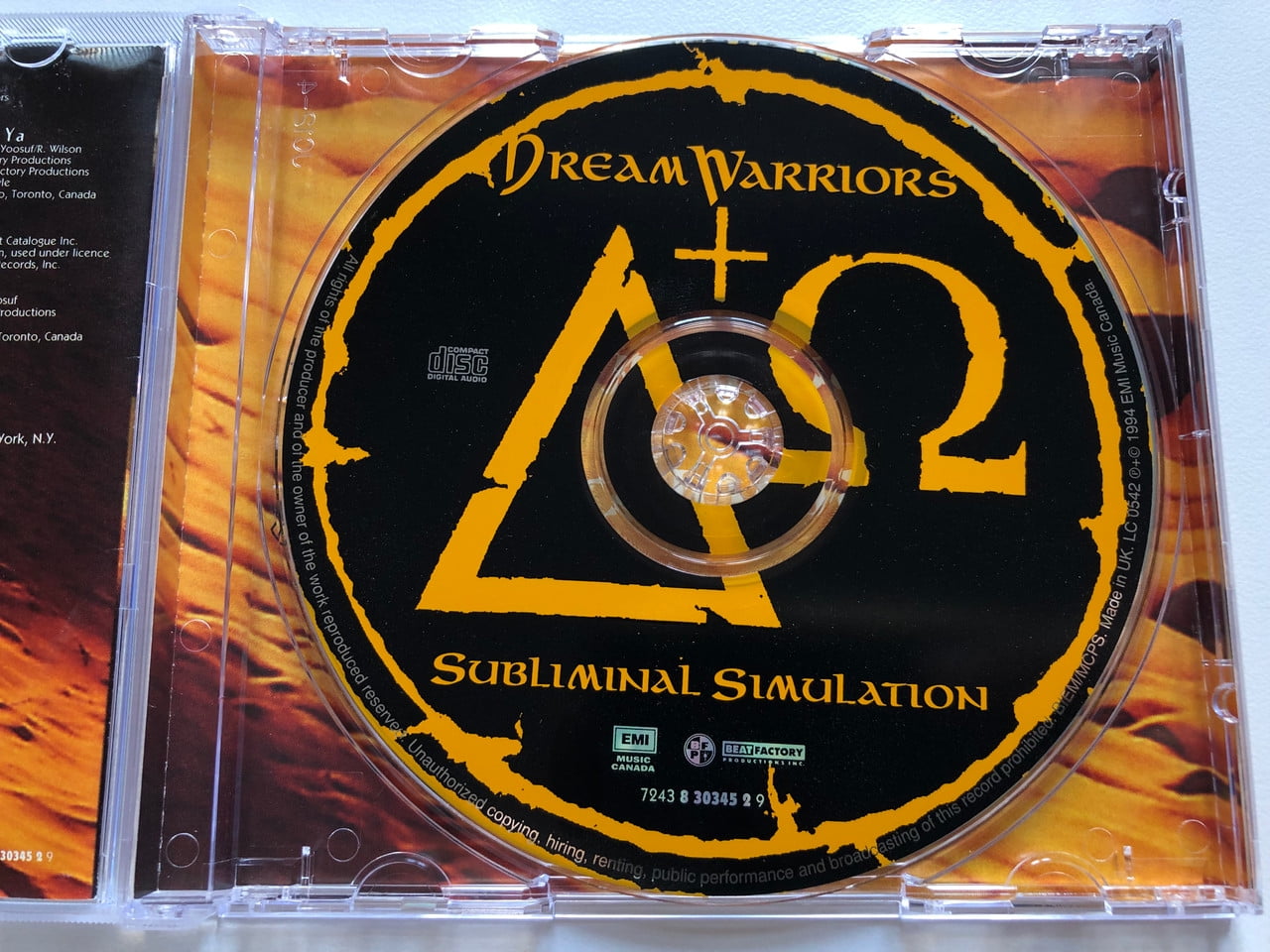 Dream Warriors – Subliminal Simulation Dream Warriors – Subliminal Simulation – CD (Album, Promo