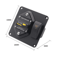 thumbnail image 4 of 100A Circuit Breaker Panel with Red LED Backlit Single Lamp Boat Rocker Switch for RV Boat, 4 of 8