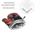 thumbnail image 6 of Cauagu Lone Rider Under Red Sky Print Oven Mitts and Pot Holders 4 pcs Set,Extra Thicken Long Kitchen Oven Glove Potholders BBQ Gloves-Oven Mitts and Pot Holders(11 Inch), 6 of 6