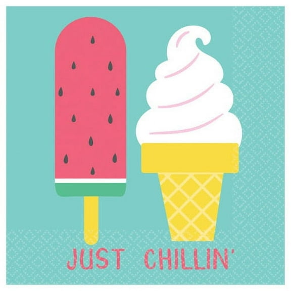 Summer 'Just Chillin' Small Napkins (16ct)