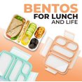 thumbnail image 2 of Bento Box Kinsho 2 Pack Leakproof 5 Compartments BPA Free, 2 of 8