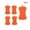Orange, variant on 5 Pieces Silicone Sponge Silicone Scrubber Dish Brush Cleaning Sponges Soap-Shaped Silicone Dishwashing Brush Pad Double Sided Silicone Brush for Kitchen Dishes Fruits Vegetables