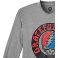 thumbnail image 6 of Grateful Dead Rock Men’s Shirt Vintage Long Sleeve Rock Tee Gray - XL, 6 of 7