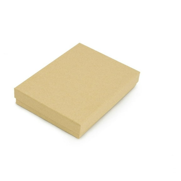 5" x 3" x 1" Kraft Paper Cotton Filled Jewelry Gift Box #53 (Package of 20)