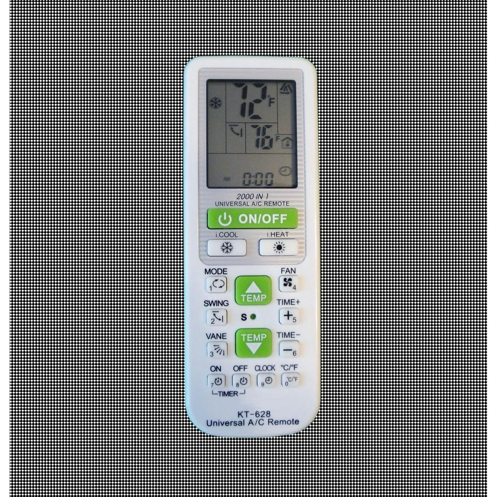 Universal Remote Control For AC With 2000 Codes. Easy To Program