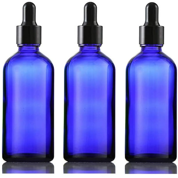 Download 100ml 3 5oz Empty Refillable Cobalt Blue Glass Dropper Bottle Perfumes Essential Oils Drop Bottle Vial Travel Cosmetic Bottle Container Jar With Glass Eye Droppers Pack Of 3 Walmart Com Walmart Com