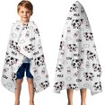 thumbnail image 3 of White Cow Milk Cow Pattern Hooded Bath Towel，50"x30" for Ages 3 To 12 Kids, Quick Dry Lightweight Soft Microfiber Hood Beach Towel Cover Up for Kids, 3 of 7