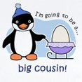 thumbnail image 2 of CafePress - Big Cousin To Be (Penguin) Body Suit - Long Sleeve Cotton Baby Bodysuit, 2 of 4