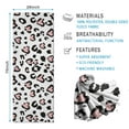 thumbnail image 2 of Pink and Black Of Leopard Print Hot Yoga Mat Towel Non Slip for Hot Yoga - Quick-Drying Yoga Mat Cover with 4 Corner Pockets with Travel Bag - Hot Yoga Towel Non Slip 74"x26", 2 of 6