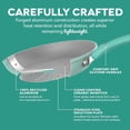 thumbnail image 3 of Green Ceramic Frying Pan Set of 2, 9.5" & 11" Fry Pans, Pink -  Aluminum and Ceramic, Nonstick Cookware Set, Oven Safe and Compatible with All Cooktops, 3 of 5
