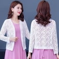thumbnail image 2 of Ropa de protección solar para mujer, cárdigan de encaje para mujer, cárdigans para mujer, abrigo fino, chal para mujer 2023, 2 of 5